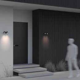 Светильник Wall Street 2х50Вт GU10 IP54 бра настен. Maytoni O010WL-02B