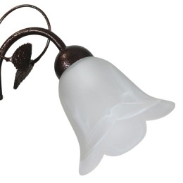 Светильник "Мотив" 131 (плафон Ландыш) НСБ 01-3х60-119 Е14 [ИМ] потолочн. медь ант. Элетех 100540511