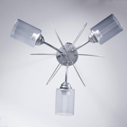 Светильник "Орбиталь" 131 (плафон 8386) НСБ 01-3х60-177 Е27 ИУ потолочн. хром Элетех 1005404477