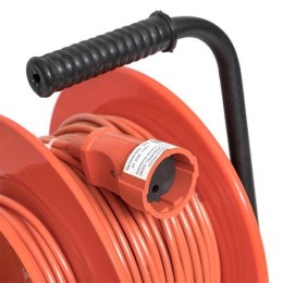 Удлинитель на катушке 1х20м без заземл. 6А IP20 Атлант 2.0 1.3кВт ПВС 2х0.75 PROxima EKF UKA02-06-27