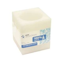 Свеча светодиодная восковая WC06 (бел. запах маракуйи) Космос KOC_Candle_WC06