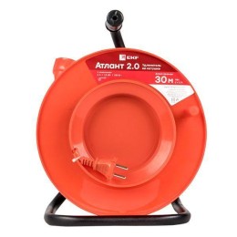 Удлинитель на катушке 1х30м без заземл. 10А IP20 Атлант 2.0 2.2кВт ПВС 2х1 PROxima EKF UKA02-10-210-