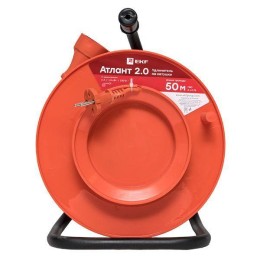 Удлинитель на катушке 1х50м без заземл. 6А IP20 Атлант 2.0 1.3кВт ПВС 2х0.75 PROxima EKF UKA02-06-27