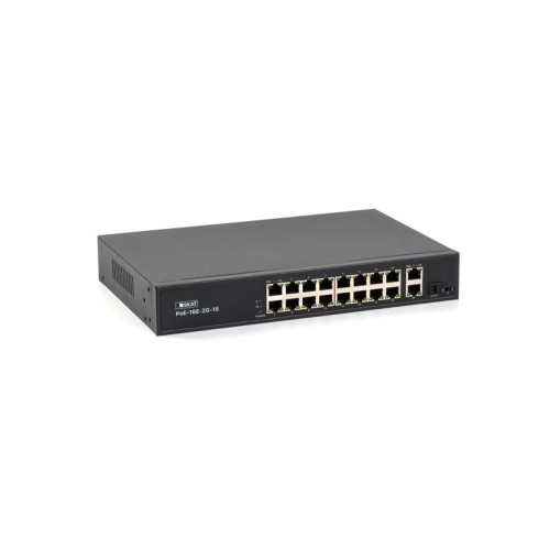 Коммутатор SKAT PoE-16E-2G-1S PoE Plus 260Вт порты:16-Ethernet 2-Uplink 1-SFP Бастион 4075