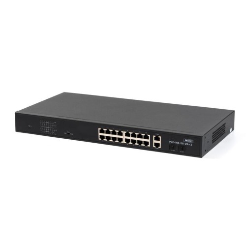 Коммутатор SKAT PoE-16E-2G-2S v.2 PoE Plus 260Вт порты:16-Ethernet 2-Uplink 2-SFP Бастион 4076