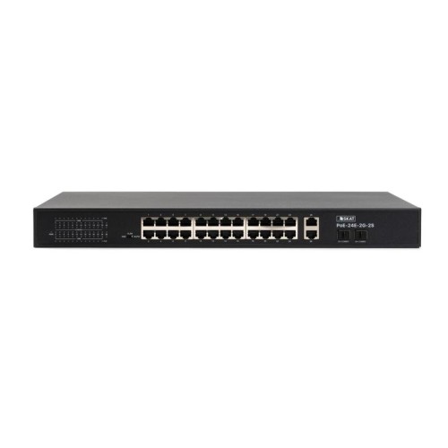 Коммутатор SKAT PoE-24E-2G-2S PoE Plus 260Вт порты: 24-Ethernet 2-Uplink 2-SFP Бастион 4085