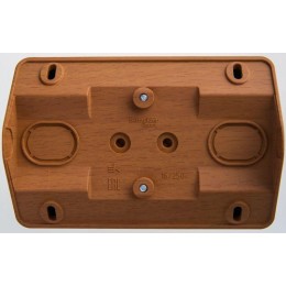 Розетка угловая 2-м ОП Этюд 16А IP20 250В с заземл. защ. шторки бук SE PA16-108T