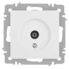 Розетка телевизионная одиночная TV СП Accent 6-301-01М IP20 бел. матов. Intro Б0063603