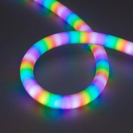 Лента светодиодная SPI MOONLIGHT-BLACK-SIDE-G180-D25mm 12V RGB-PX2 21.6Вт/м IP65 wire x1 боков. выво