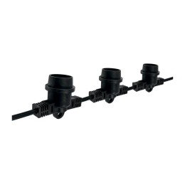 Гирлянда уличная "Белт-лайт" PBL-S40/L12+1.5 Black E27 IP65 12м 40ламп 1.5м шнур соедин. в линию max