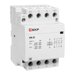 Контактор модульный КМ 25А 2NО+2NC (3 мод.) PROxima EKF km-3-25-22