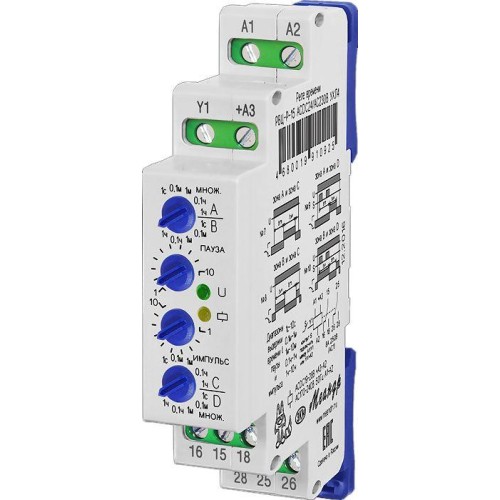 Реле времени циклическое РВЦ-Р-15 ACDC24B/AC230B УХЛ2 (спец.) Меандр A8302-19910932