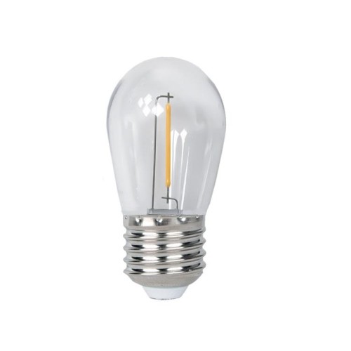 Лампа светодиодная филаментная PLED-ECO-S14 1Вт 2700К тепл. бел. CLEAR E27 для Белт-лайт Pro JazzWay