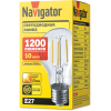Лампа светодиодная 80 538 NLL-F-A60-10-230-2.7K-E27 прозрачная 220-240В Navigator 80538