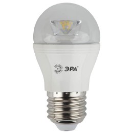 ЭРА LED P45-7W-827-E27-Clear (диод,шар,7Вт,тепл,E27)