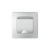 Розетка 1-м СП Blanca 16А IP44 250В с заземл. защ. шторки с крышкой алюм. SE BLNRS441113