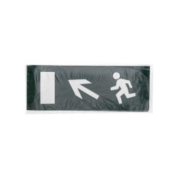 Наклейка для аварийного светильника "Направление к эвакуационному выходу налево вверх" Rexant 74-011