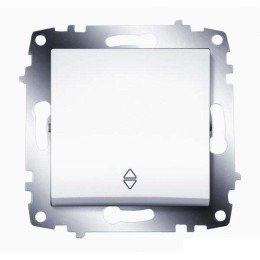 Переключатель 1-кл. 1мод. СП Cosmo 10А IP20 (сх. 6) механизм бел. ABB 619-010200-209