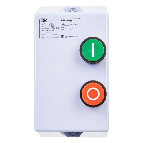 Контактор КМИ-10960 9А 380В/АС3 IP54 KARAT IEK KKM16-009-380-00