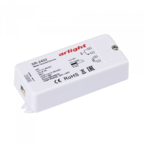 Arlight Диммер SR-2402 (12-36V, 96-288W, Metal-Touch) (-)