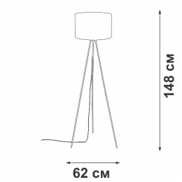 Светильник напольный 1xE27 макс. 40Вт Vitaluce V2880-1/1P