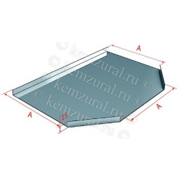 Крышка для ответвителя T-образ. КЛТ 100 сталь 1.0мм УХЛ2.5 КЭМЗ 111 101103 18