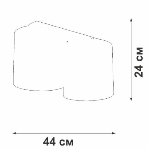Люстра 2xE27 макс. 40Вт Vitaluce V2882-1/2PL