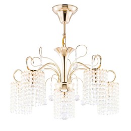 Люстра Leona 40Вт E14х5 IP20 Freya FR1127-PL-05-G