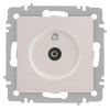 Розетка телевизионная одиночная TV СП Accent 6-301-06 IP20 перламутр. Intro Б0063613