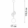 Подвес 1xE27 макс. 40Вт Vitaluce V29830-8/1S