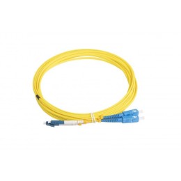 Патч-корд FC-D2-9-LC/UR-SC/UR-H-5M-LSZH-YL (FC-9-LC-SC-UPC-5M) вол.-опт. SM 9/125 (OS2) LC/UPC-SC/UP