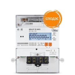 Счетчик НЕВА МТ 115 2AR2S E4PC 5(100)А МСК многотариф. оптопорт. RS-485 ток 5(100A) 1ф. Тайпит 61978