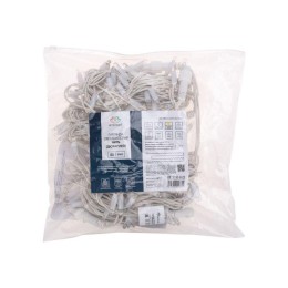 Гирлянда светодиодная "Нить" 20м 200LED тепл. бел. 18Вт 230В IP67 постоян. свечение провод каучук бе