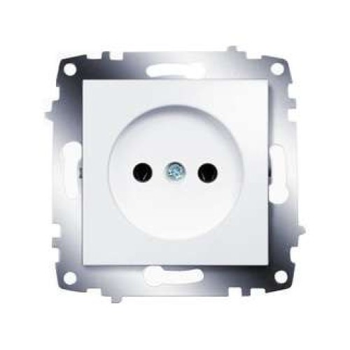 Розетка 1-м СП 1мод. Cosmo 16А IP20 без заземл. механизм бел. ABB 619-010200-215