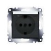 Розетка 1-м СП Cosmo 16А IP20 с заземл. с крышкой механизм бел. ABB 619-010200-218