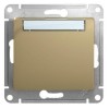 Механизм кнопки нажимной 1-кл. СП Glossa 10А IP20 (сх. 1) с табличкой титан SchE GSL000419
