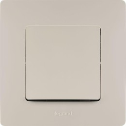 Переключатель 1-кл. СП Etika 10А IP20 250В 10AX безвинтов. зажимы механизм сл. кость Leg 672305