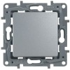 Переключатель 1-кл. СП Etika Plus 10А IP20 250В 10AX авт. зажимы механизм алюм. Leg 672411