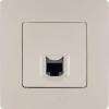 Розетка компьютерная 1-м СП Etika RJ45 кат.5E UTP механизм сл. кость Leg 672341