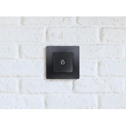 Розетка телевизионная проходная TV СП Etika 14дБ 5-862МГц механизм антрацит Leg 672663