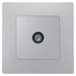 Розетка телевизионная оконечная TV СП Etika 5дБ 5-862МГц механизм алюм. Leg 672465