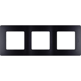 Рамка 3-м Etika антрацит Leg 672583