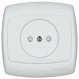 Розетка 1-м СП Рондо 10А IP20 250В без заземл. без защ. шторок бел. SchE RS10-185-BI