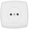 Розетка 1-м СП Рондо 10А IP20 250В без заземл. без защ. шторок бел. SchE RS10-185-BI
