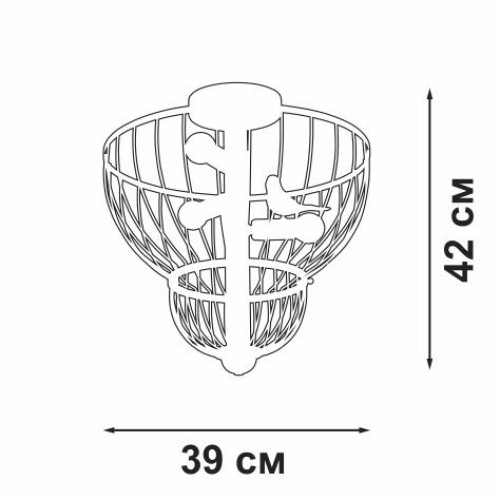 Люстра 3xE14 макс. 40Вт Vitaluce V3061-8/3PL