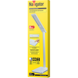 Светильник 82 742 NDF-D030-6W-MK-WH-LED на основании диммер бел. Navigator 82742