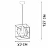 Люстра 1xE27 макс. 40Вт Vitaluce V3063-8/1S
