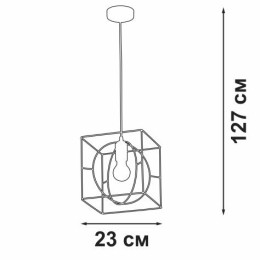 Люстра 1xE27 макс. 40Вт Vitaluce V3063-8/1S