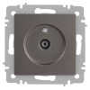 Розетка телевизионная одиночная TV СП Accent 6-301-09 IP20 титан Intro Б0063618