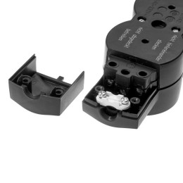 Колодка удлинителя 4-м Стандарт 4х2P+E без кабеля черн. Leg 695033